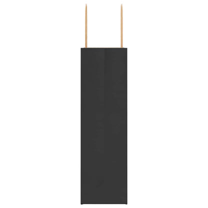 Paper Bags 250 pcs with Handles Black 21x11x36 cm