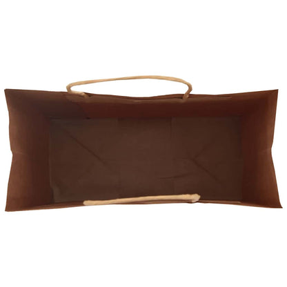 Paper Bags 250 pcs with Handles Black 26x12x35 cm