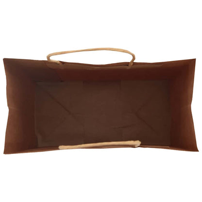 Paper Bags 250 pcs with Handles Black 32x17x44 cm