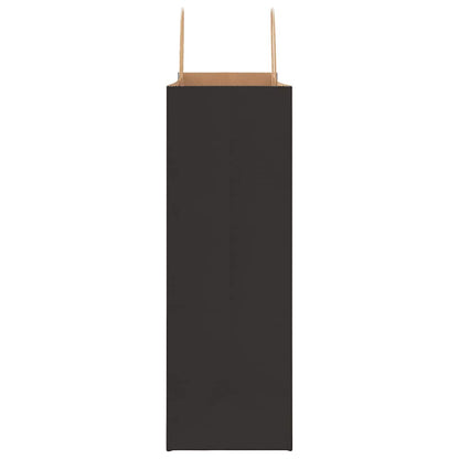 Paper Bags 250 pcs with Handles Black 45x17x48 cm