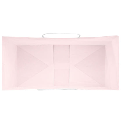 Paper Bags 50 pcs with Handles Pink 18x8x22 cm