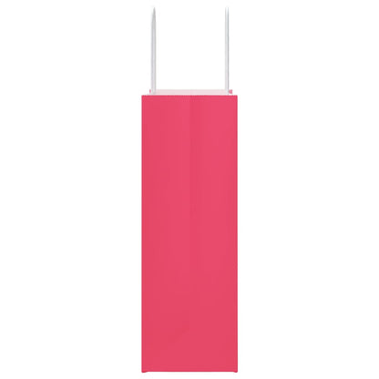 Paper Bags 50 pcs with Handles Pink 21x11x31 cm