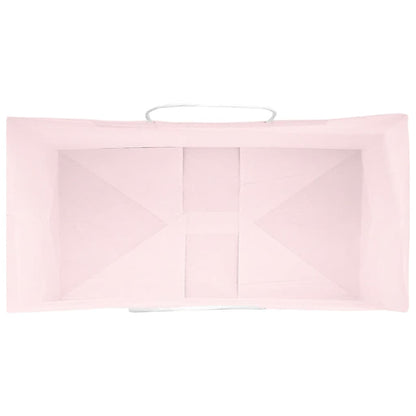 Paper Bags 50 pcs with Handles Pink 21x11x36 cm