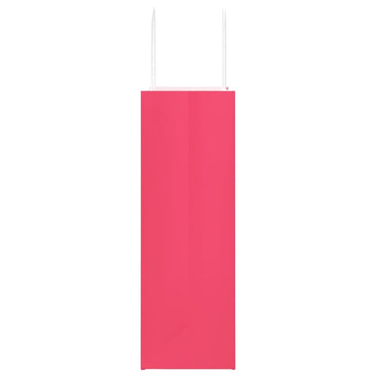 Paper Bags 50 pcs with Handles Pink 26x12x35 cm