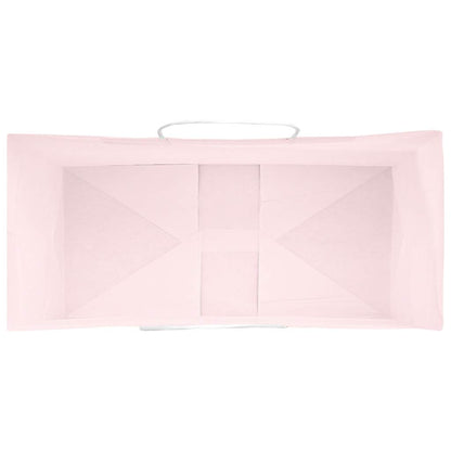Paper Bags 50 pcs with Handles Pink 26x12x35 cm