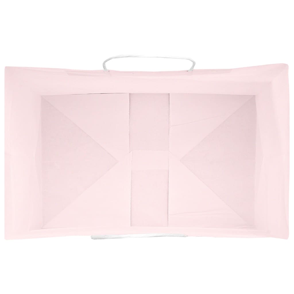 Paper Bags 50 pcs with Handles Pink 26x17x25 cm
