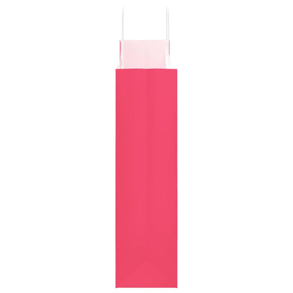 Paper Bags 50 pcs with Handles Pink 32x12x42 cm