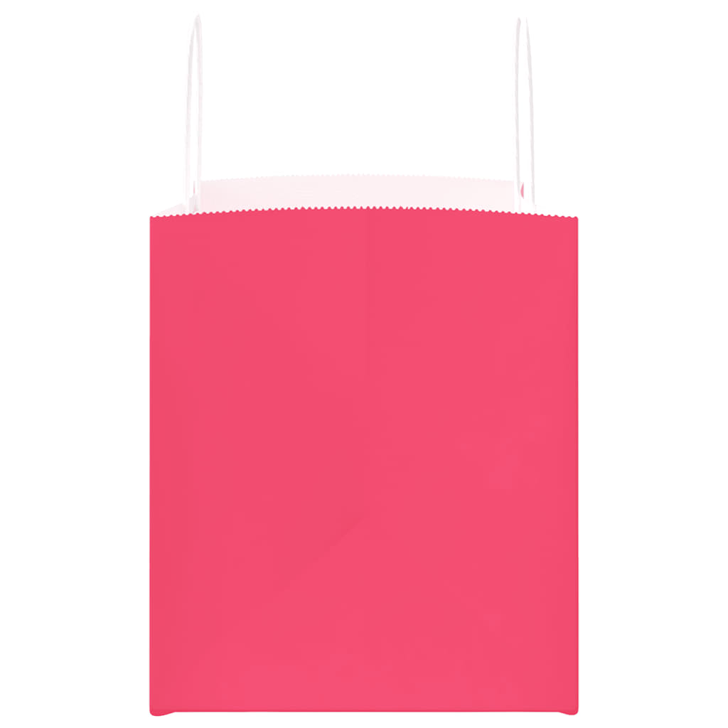 Paper Bags 50 pcs with Handles Pink 32x22x24 cm
