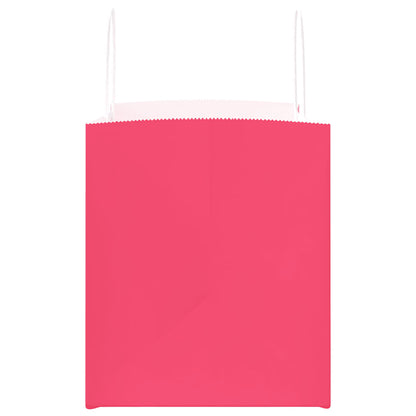 Paper Bags 50 pcs with Handles Pink 32x22x24 cm