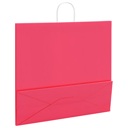Paper Bags 50 pcs with Handles Pink 54x15x49 cm