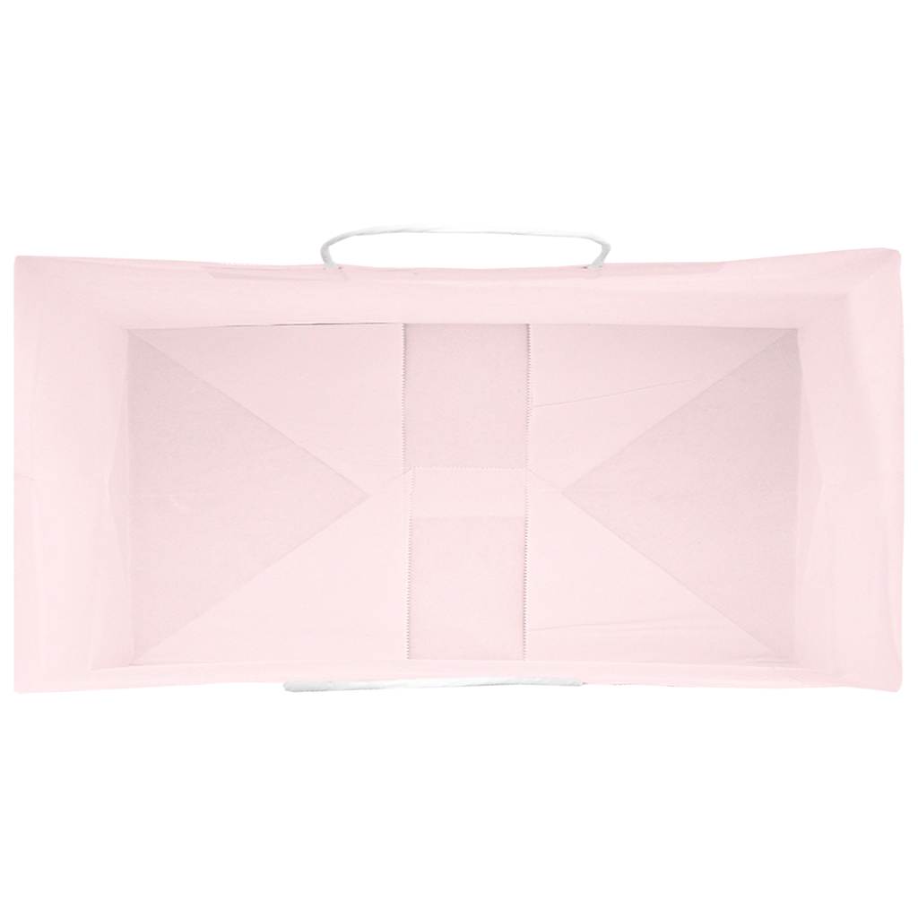 Paper Bags 250 pcs with Handles Pink 21x11x28 cm