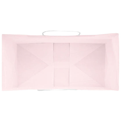 Paper Bags 250 pcs with Handles Pink 21x11x31 cm