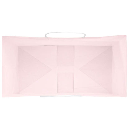 Paper Bags 250 pcs with Handles Pink 32x17x25 cm