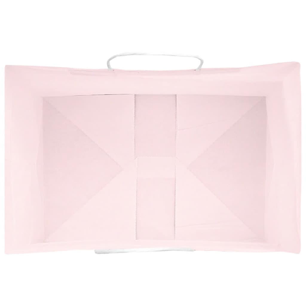 Paper Bags 250 pcs with Handles Pink 32x22x24 cm