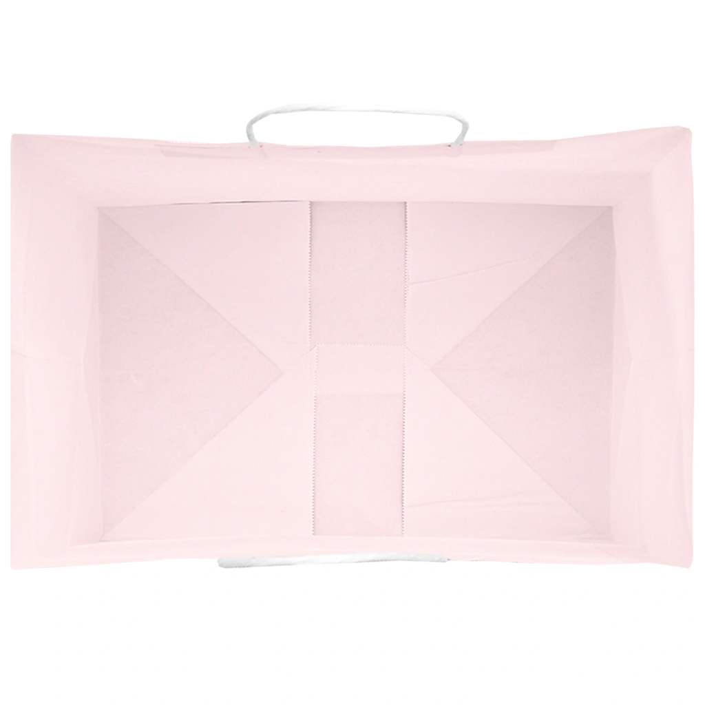 Paper Bags 250 pcs with Handles Pink 32x22x28 cm