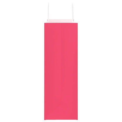 Paper Bags 250 pcs with Handles Pink 45x17x48 cm