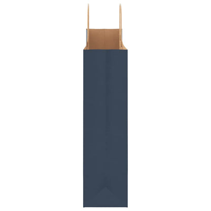 Paper Bags 250 pcs with Handles Blue 32x12x42 cm