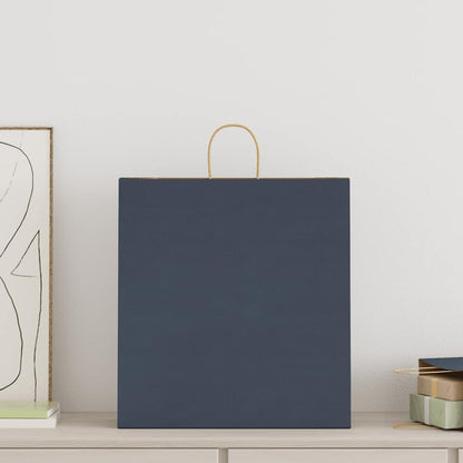 Paper Bags 250 pcs with Handles Blue 45x17x48 cm