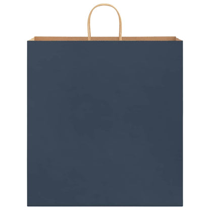 Paper Bags 250 pcs with Handles Blue 45x17x48 cm