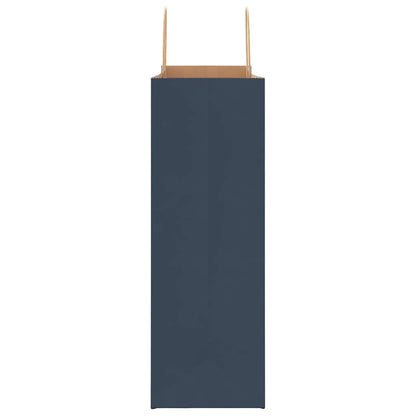 Paper Bags 250 pcs with Handles Blue 45x17x48 cm