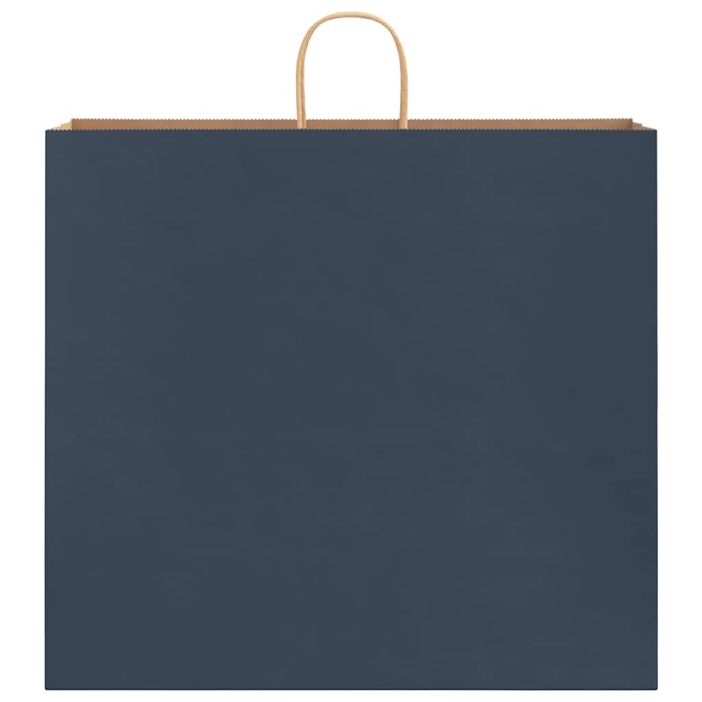 Paper Bags 250 pcs with Handles Blue 54x15x49 cm