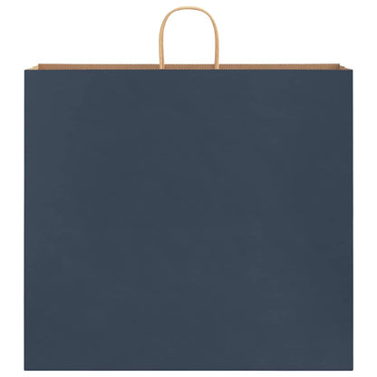 Paper Bags 250 pcs with Handles Blue 54x15x49 cm