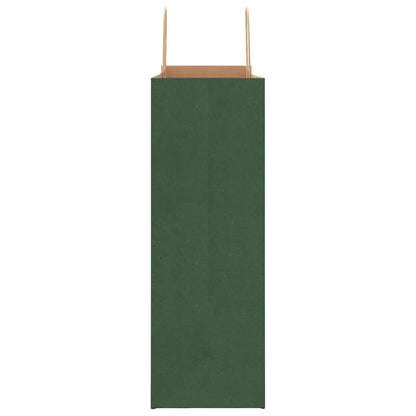 Paper Bags 50 pcs with Handles Green 45x17x48 cm