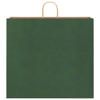 Paper Bags 50 pcs with Handles Green 54x15x49 cm