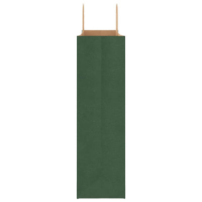 Paper Bags 50 pcs with Handles Green 54x15x49 cm