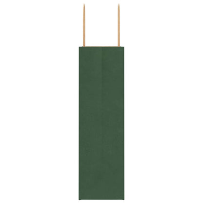 Paper Bags 250 pcs with Handles Green 21x11x36 cm