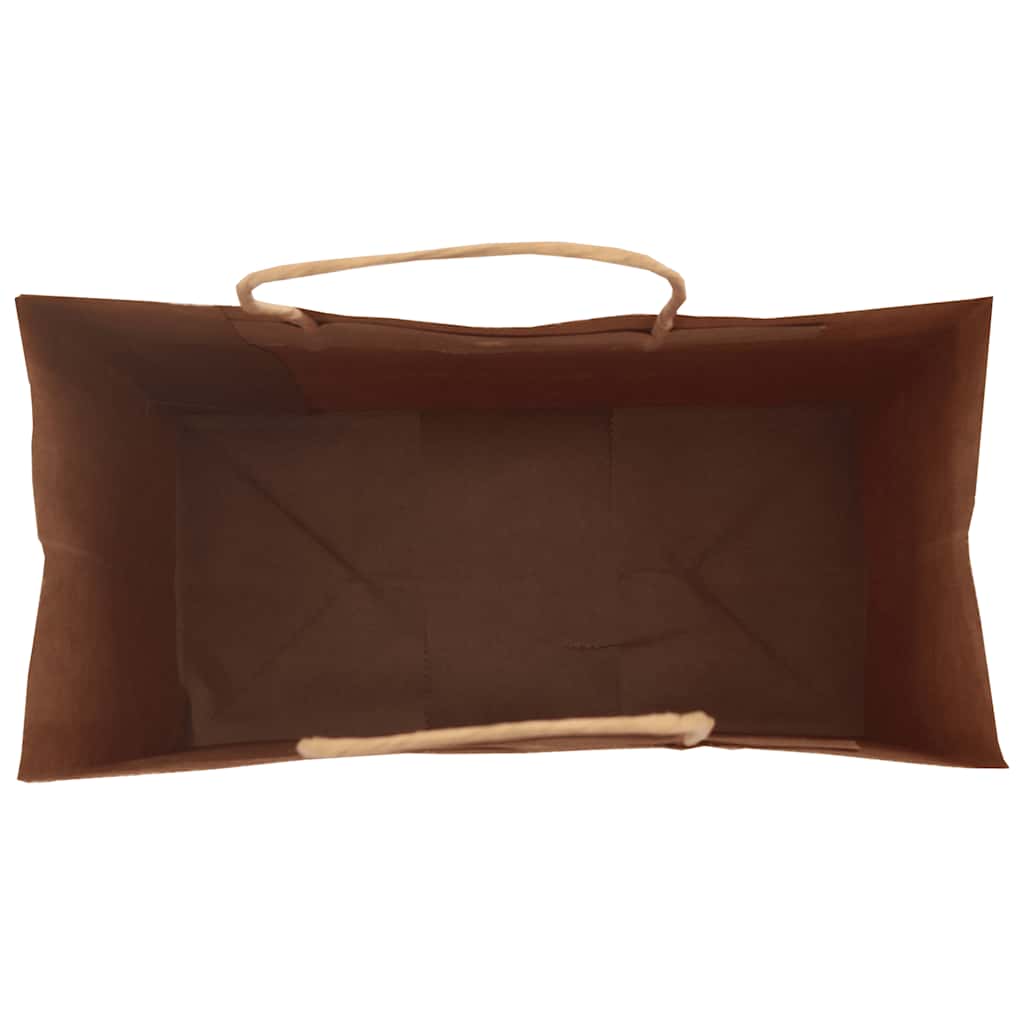 Paper Bags 250 pcs with Handles Green 32x17x44 cm