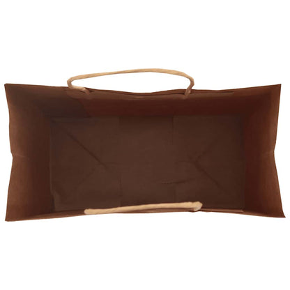 Paper Bags 250 pcs with Handles Green 32x17x44 cm