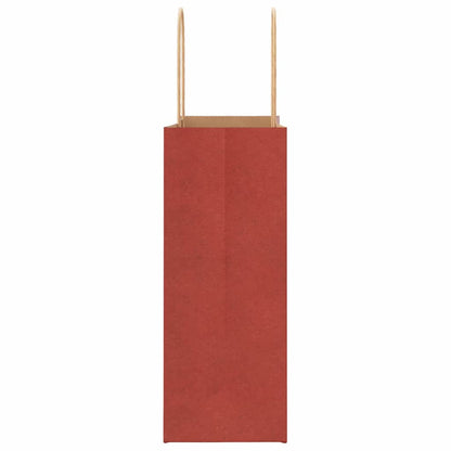 Paper Bags 50 pcs with Handles Red 21x11x28 cm