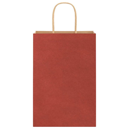 Paper Bags 50 pcs with Handles Red 21x11x31 cm