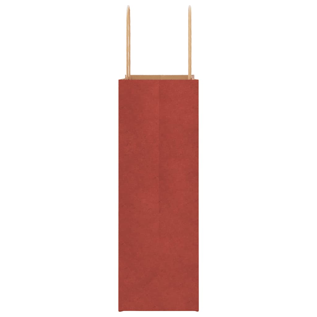 Paper Bags 50 pcs with Handles Red 21x11x31 cm
