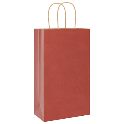 Paper Bags 50 pcs with Handles Red 21x11x36 cm