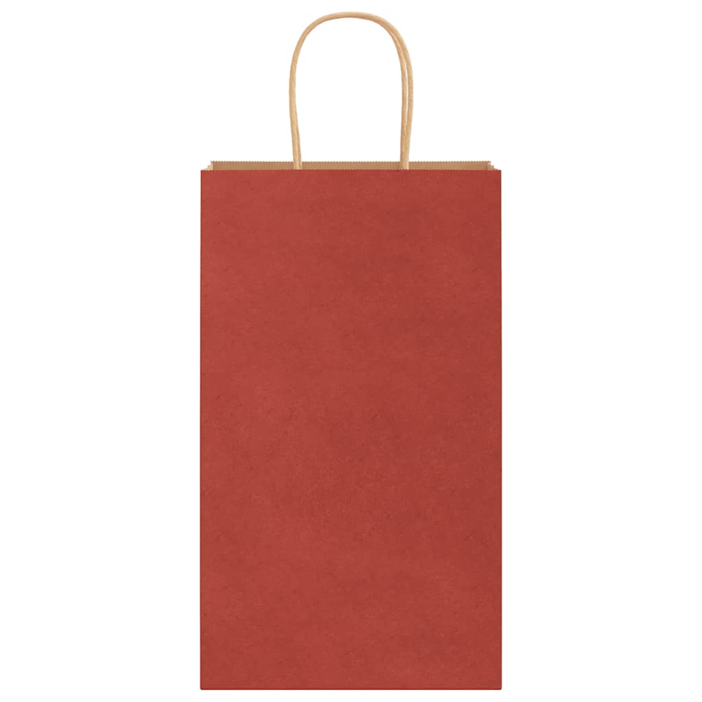 Paper Bags 50 pcs with Handles Red 21x11x36 cm