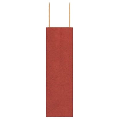 Paper Bags 50 pcs with Handles Red 21x11x36 cm