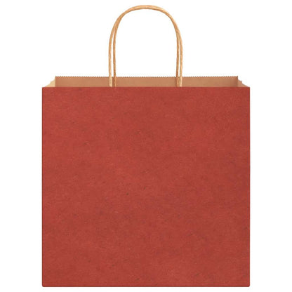 Paper Bags 50 pcs with Handles Red 26x17x25 cm
