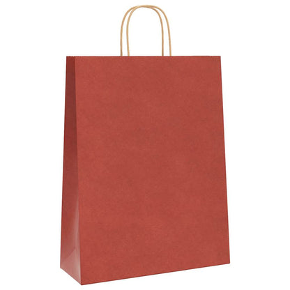 Paper Bags 50 pcs with Handles Red 32x12x42 cm