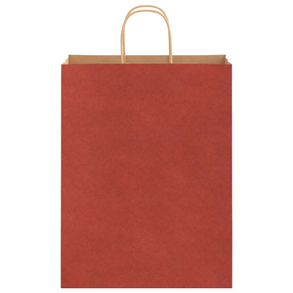 Paper Bags 50 pcs with Handles Red 32x12x42 cm