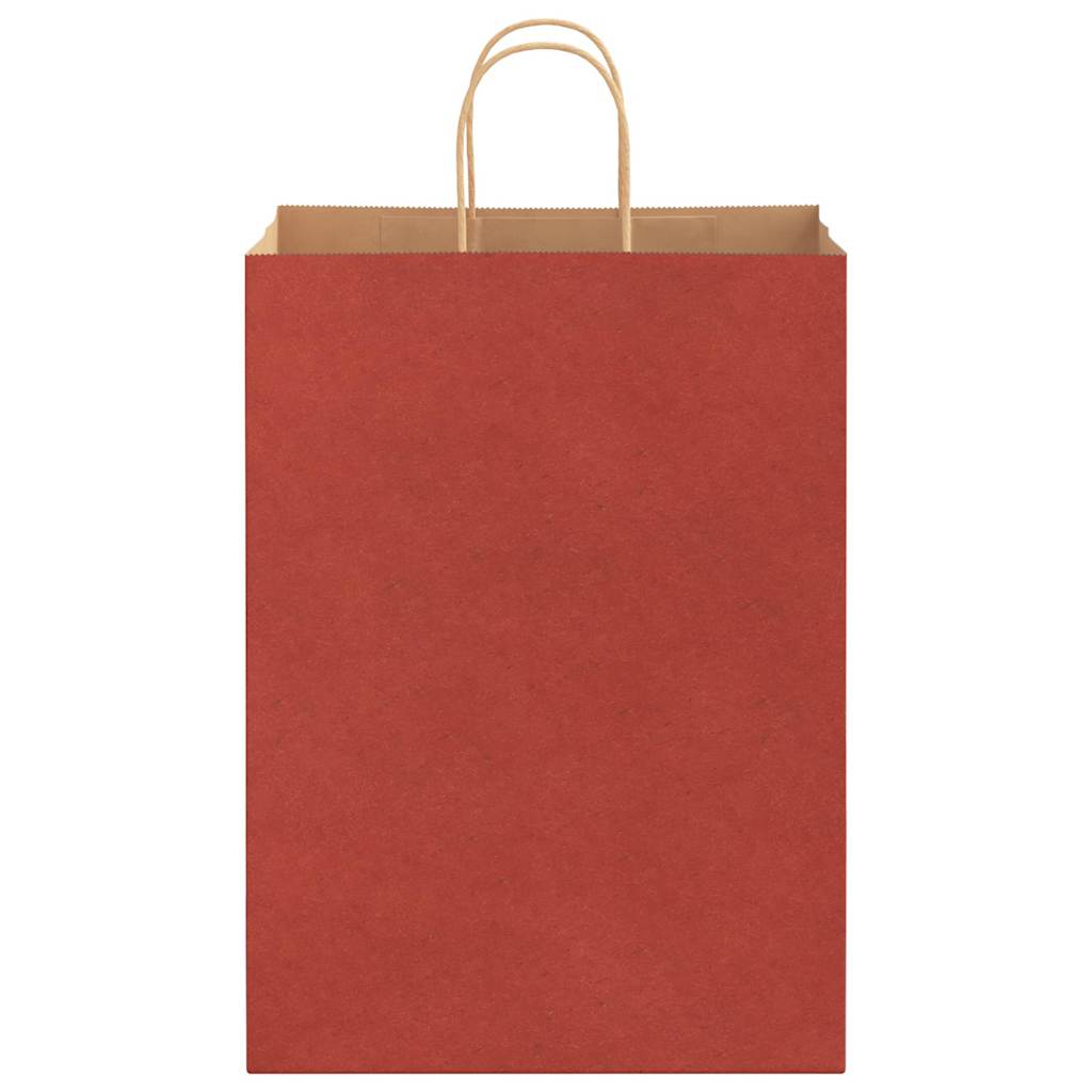 Paper Bags 50 pcs with Handles Red 32x17x44 cm