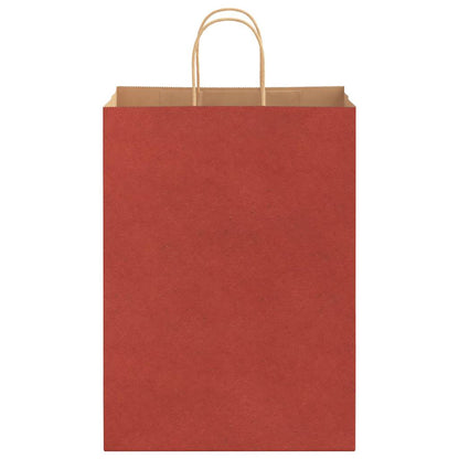Paper Bags 50 pcs with Handles Red 32x17x44 cm