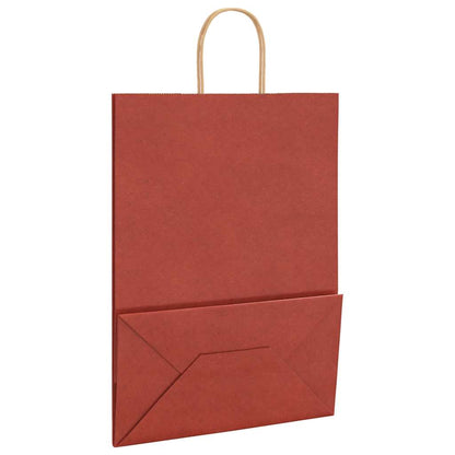 Paper Bags 50 pcs with Handles Red 32x17x44 cm