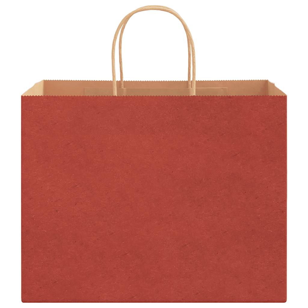 Paper Bags 50 pcs with Handles Red 32x22x24 cm