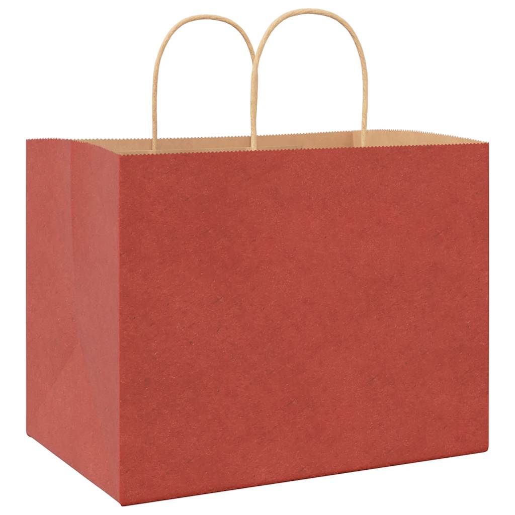Paper Bags 50 pcs with Handles Red 32x22x24 cm