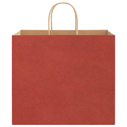 Paper Bags 50 pcs with Handles Red 32x22x28 cm