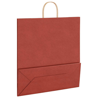 Paper Bags 50 pcs with Handles Red 45x17x48 cm