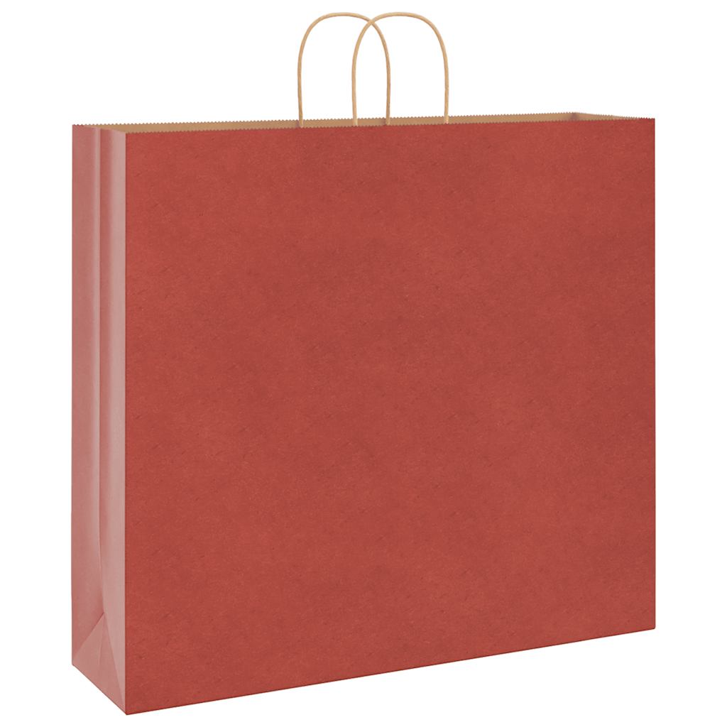 Paper Bags 50 pcs with Handles Red 54x15x49 cm
