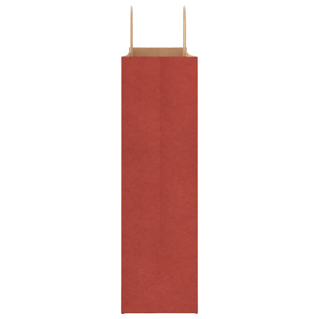 Paper Bags 50 pcs with Handles Red 54x15x49 cm